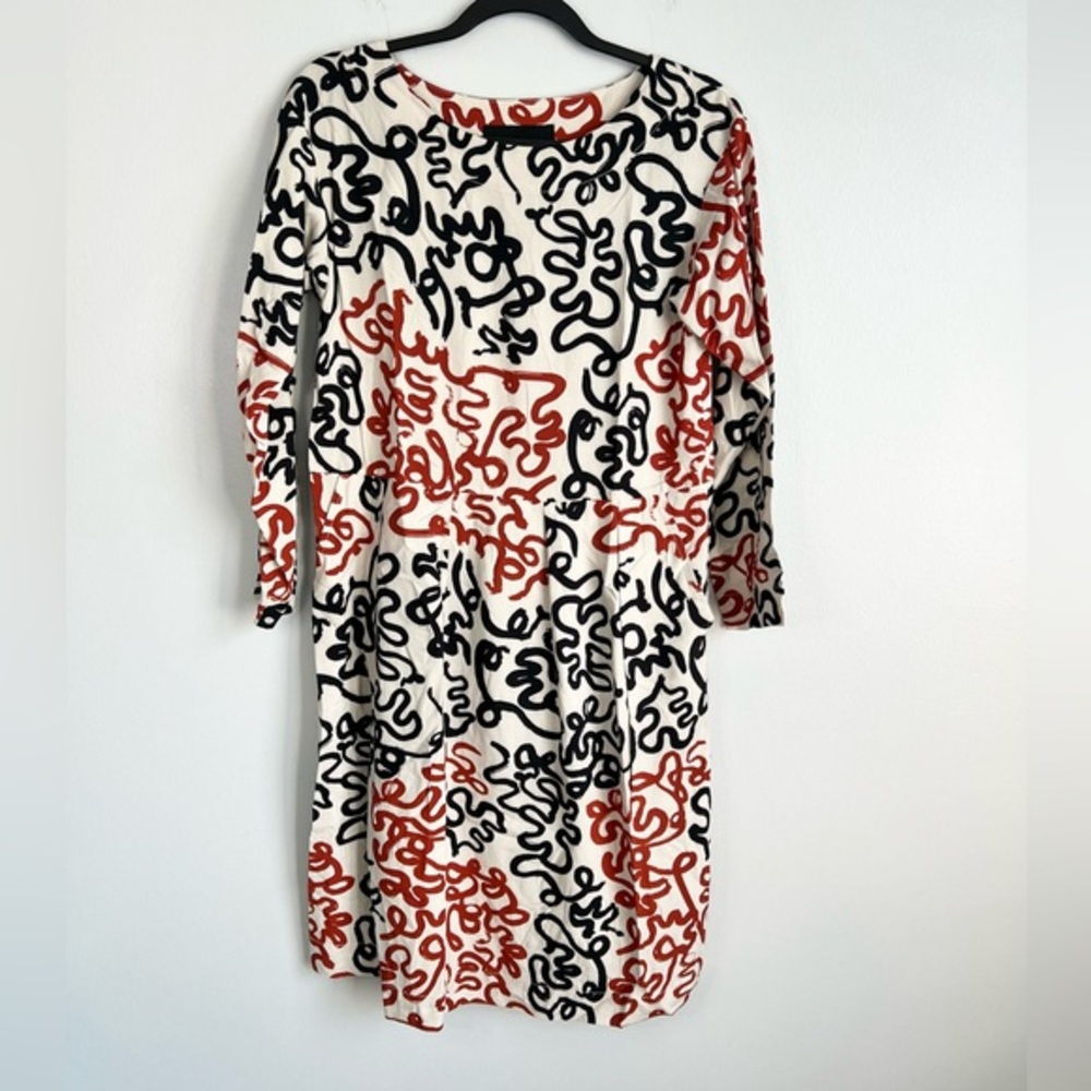 Bitte Kai Rand Size XS • Dancing Brush Multicolor Abstract Dress.